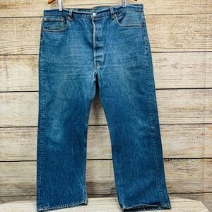 Levi's 501xx Jeans Button Fly Straight Leg Denim W42 L30 Made in USA WPL 423 VTG